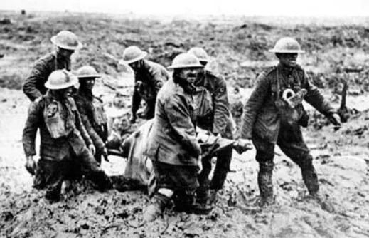 The grim reality, local solders, during the third battle of Ypres.