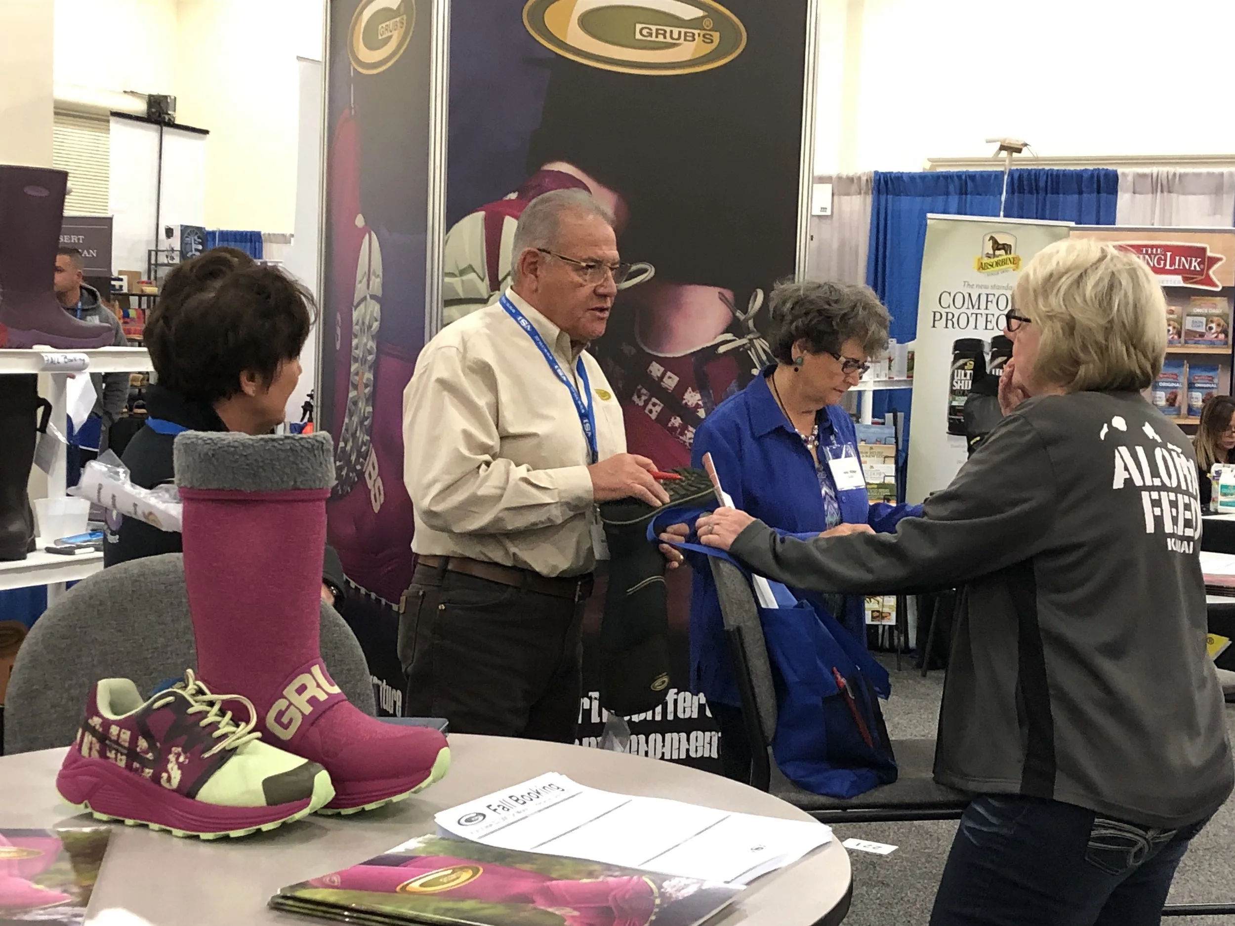 Grubs spotlight booth was a hit with retailers